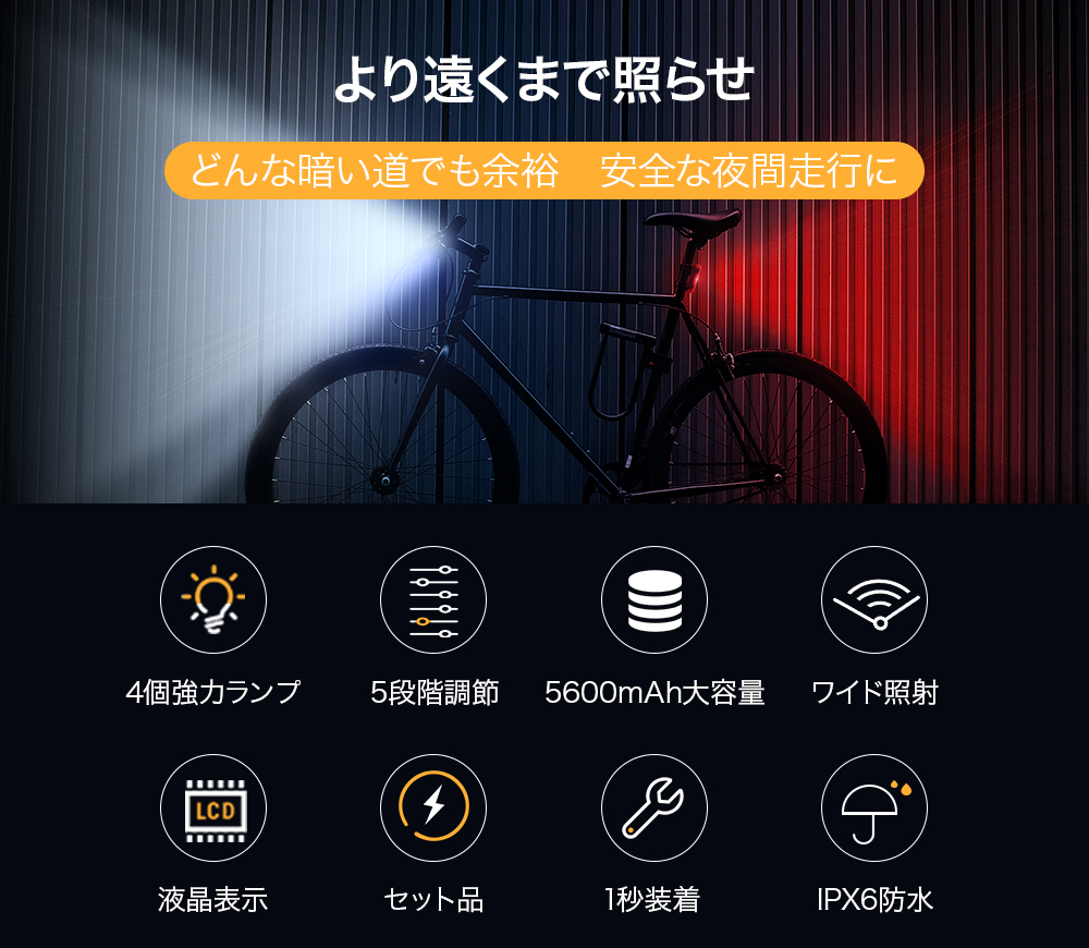 KX4 自転車ライト