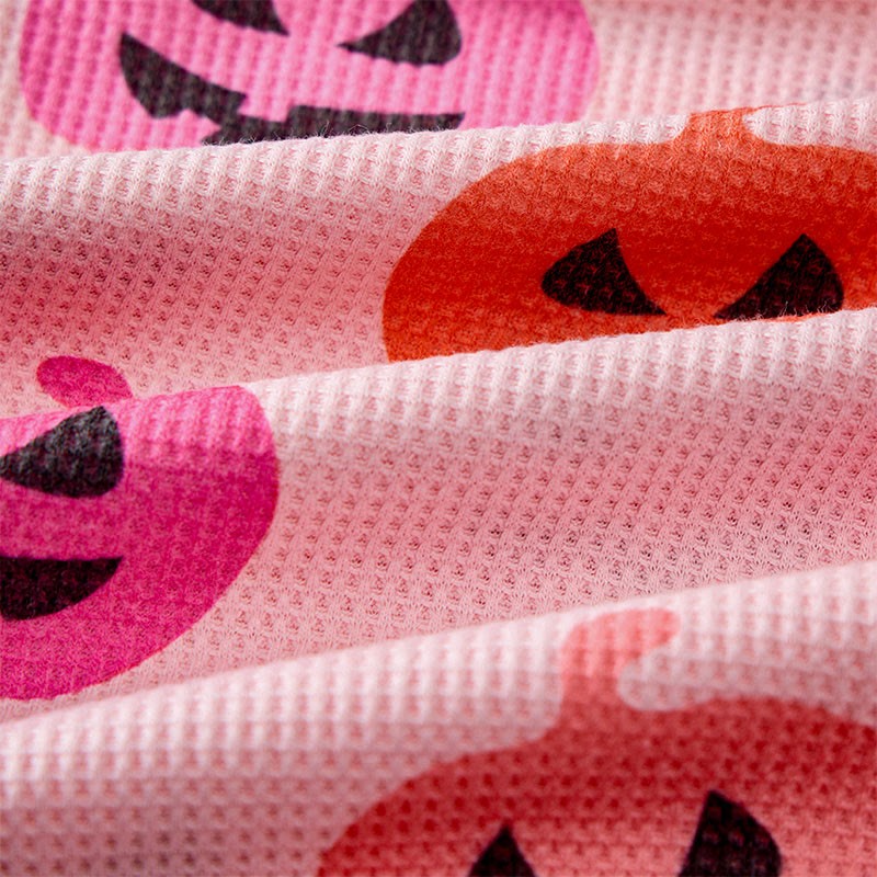 Baby Funny Face Pumpkin Pink Waffle 2-piece Set - image 6