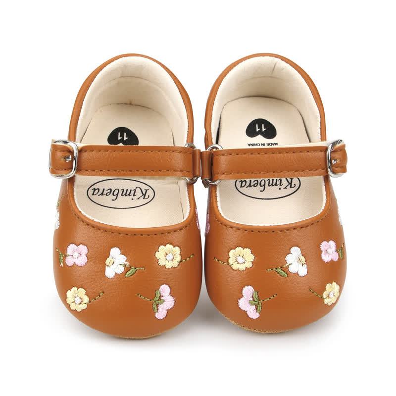 Baby Flower Embroidered Shoes - image 12