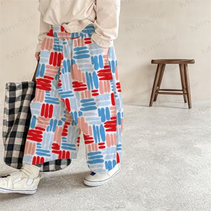 Baby Multicolor Striped Pants - White - 2-3T - image 1