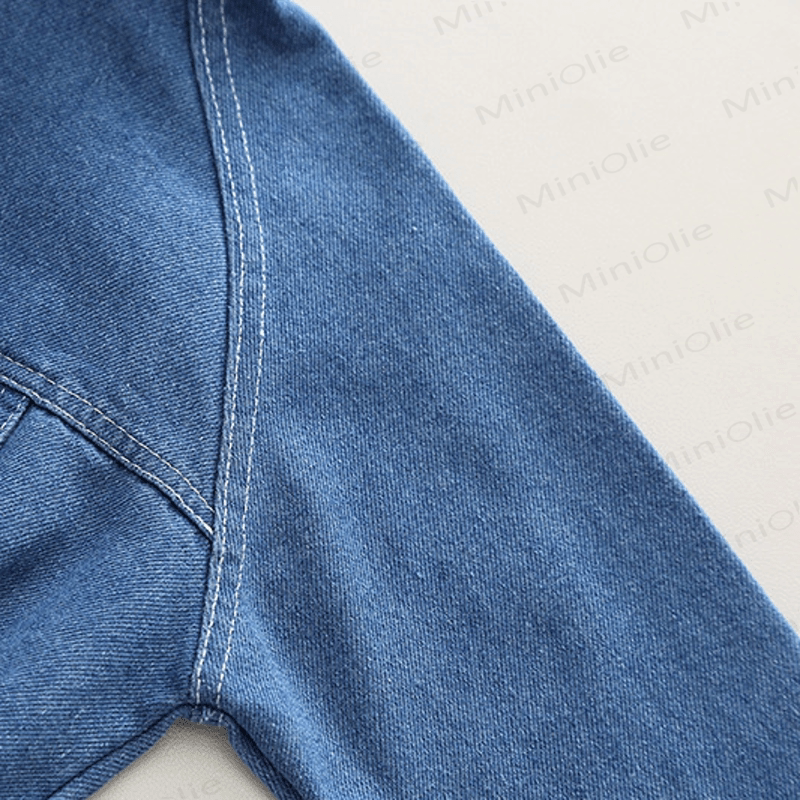 Toddler 2-Piece Zipper Denim Cool Set - image 5