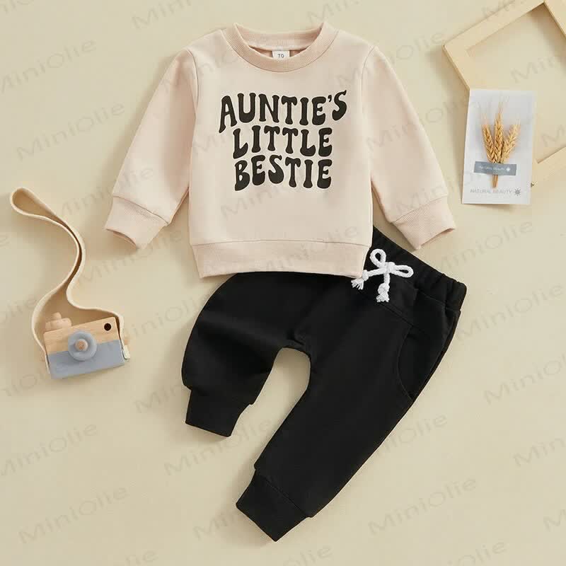 AUNTIE'S LITTLE BESTIE Baby 2-Piece Set - Apricot - 2-3T - image 5
