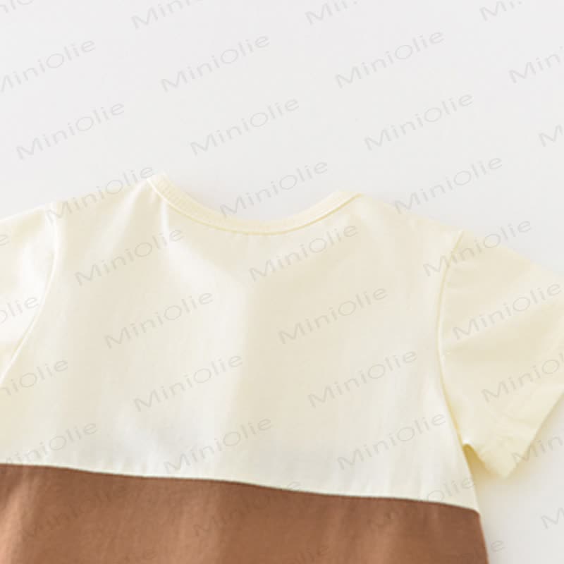 Baby Boys Giraffe Applique Short Sleeves Romper - image 5