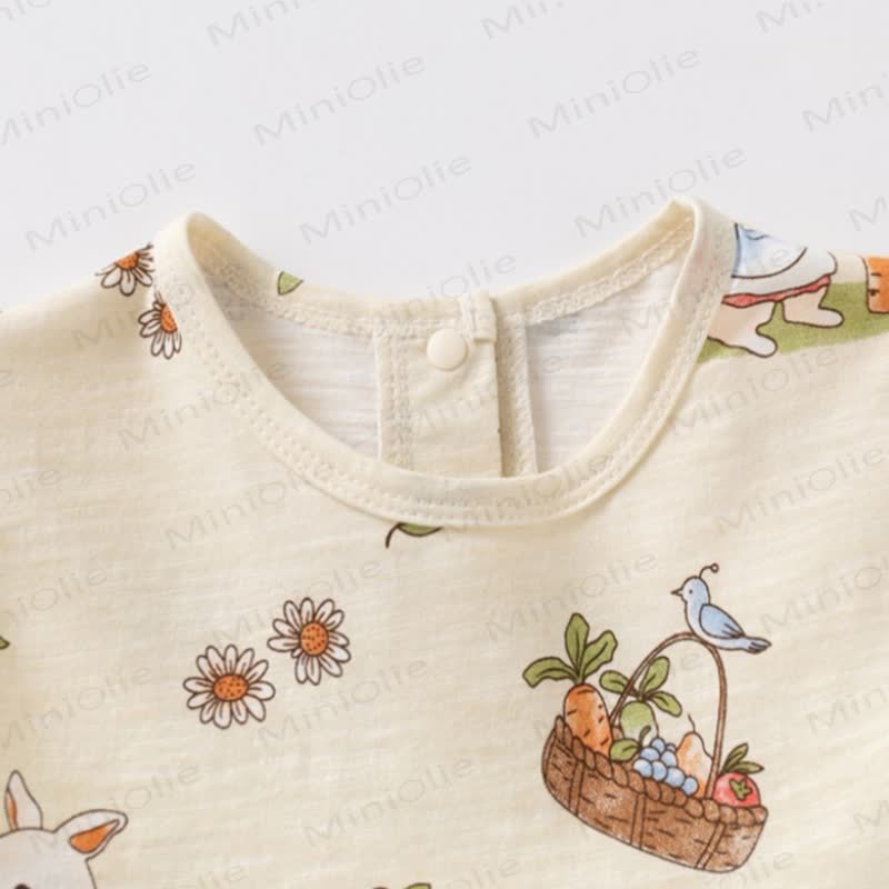 Baby Toddler Girls Bunny/Dot Print Summer Dress - image 6