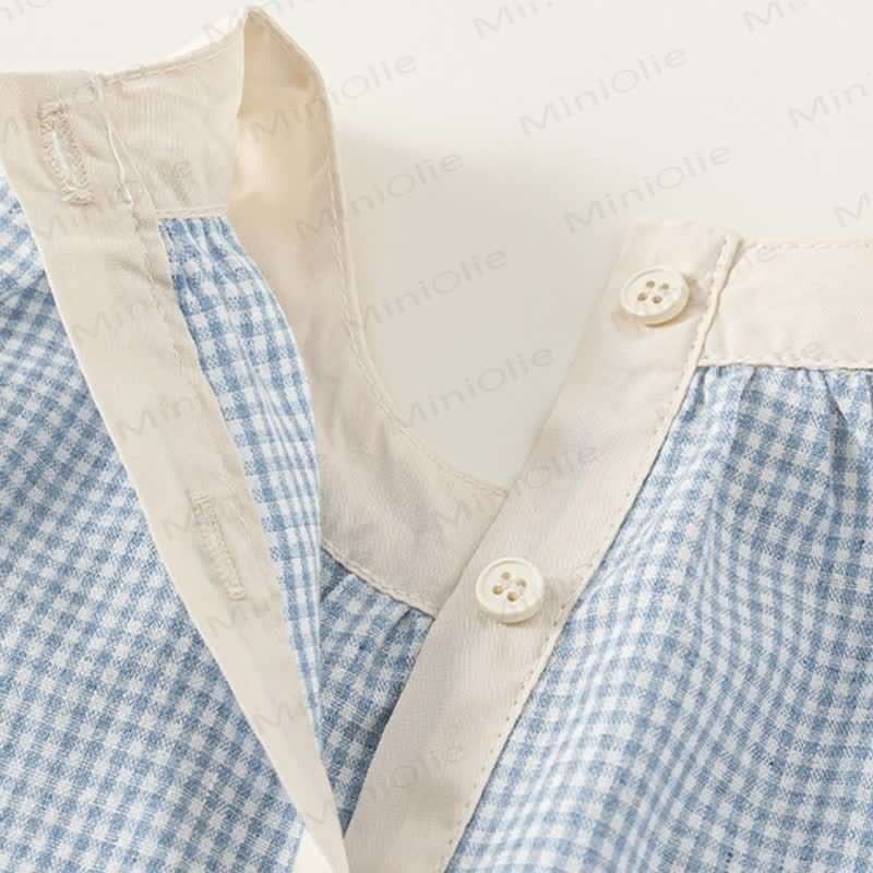 Toddler Blue Plaid Sleeveless Dress - image 8