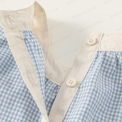 Toddler Blue Plaid Sleeveless Dress - image 8