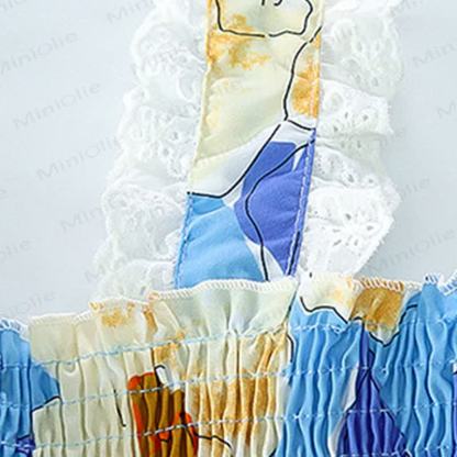 Toddler Girls Lace Floral Sleeveless Dress - image 8