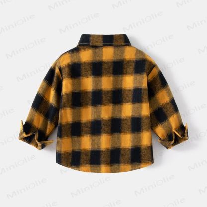 Kid Boy Vintage Plaid Shirt - image 5