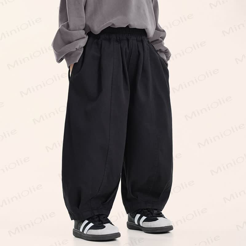 Toddler Boy Solid Color Loose Jogger Pants - image 4
