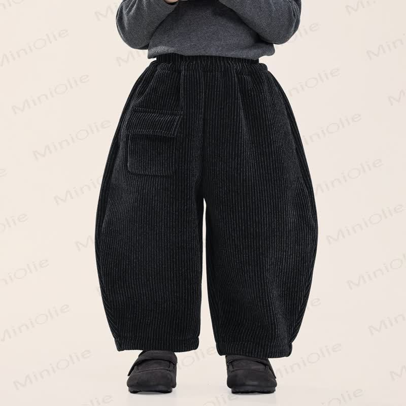 Toddler Kid Boy Solid Color Chenille Pants - image 3
