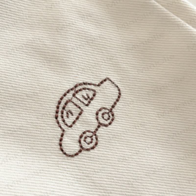 Baby Cartoon Embroidered Roll Cuff Pants or Shirt  - image 8