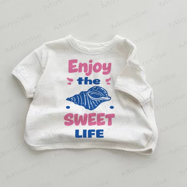  ENJOY THE SWEET LIFE Baby White T-shirt - White - 18-24M - image 1
