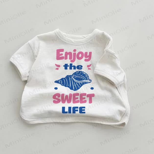  ENJOY THE SWEET LIFE Baby White T-shirt - White - 18-24M - image 1
