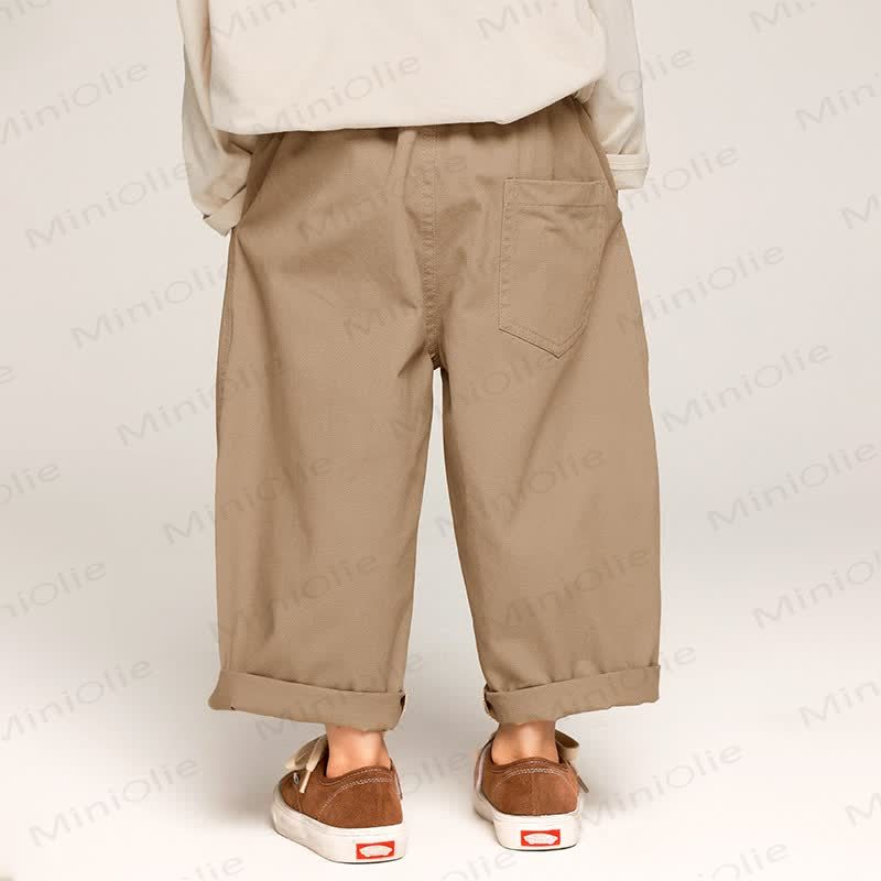Toddler Boys Solid Color Loose Pants - image 4