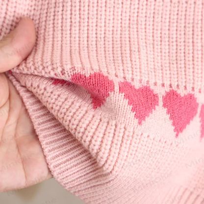 Toddler 2-Piece Knitted Jacquard Heart Set - image 10