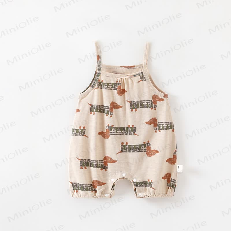 Baby Animal Print Romper - Brown - 3-4T - image 6