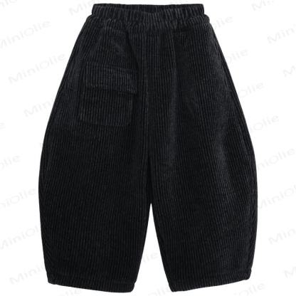 Toddler Kid Boy Solid Color Chenille Pants - image 5