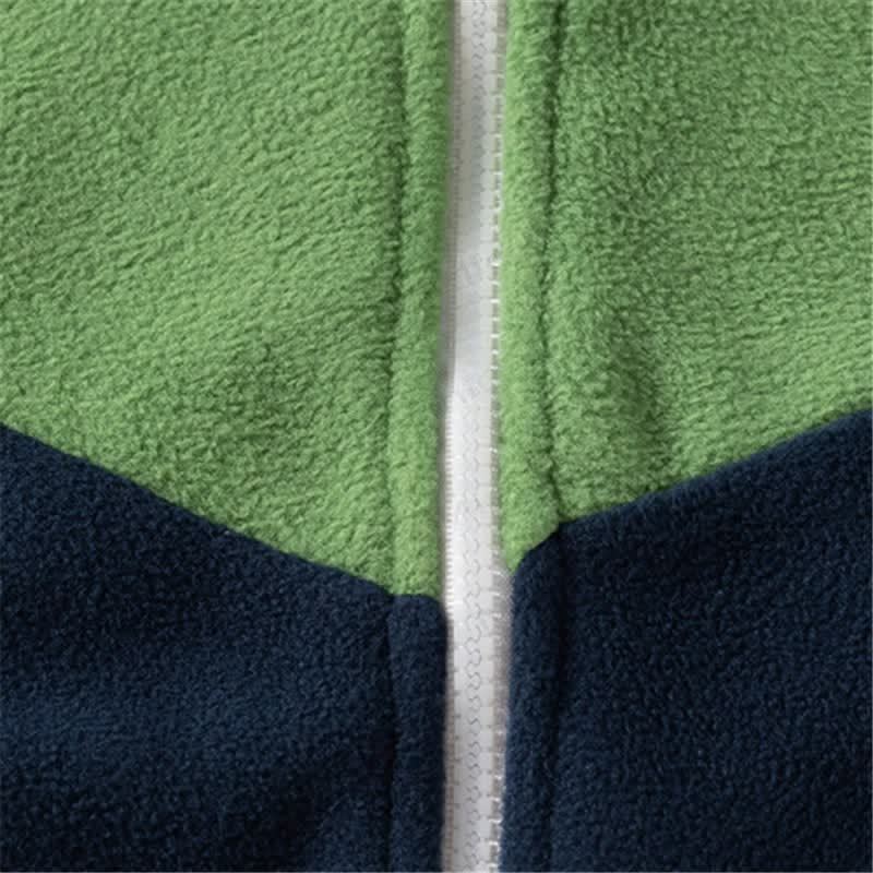 Toddler Color Block Fleece Zipper Coat - image 6