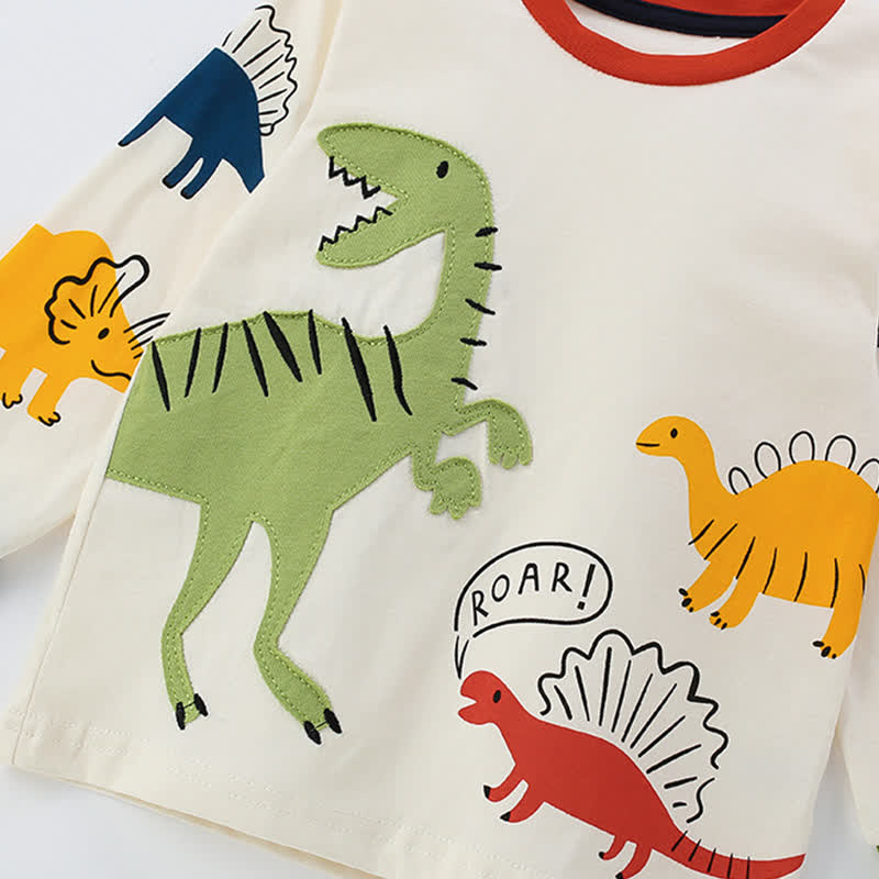 Kid Boys Dinosaur Print Crew Neck Sweatshirt  - image 4