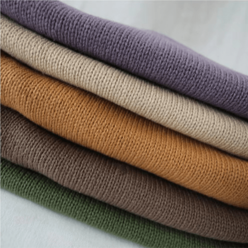 Kid Solid Color Crew Neck Knitted Sweater - image 6