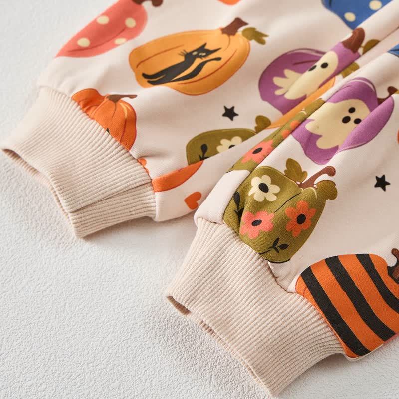 Baby Pumpkin Ghost Cat Print 2-piece Set - image 6