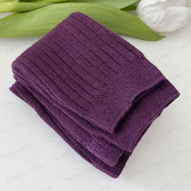  Toddler Girl Simple Solid Color Leggings - Purple - 4-6T - image 8