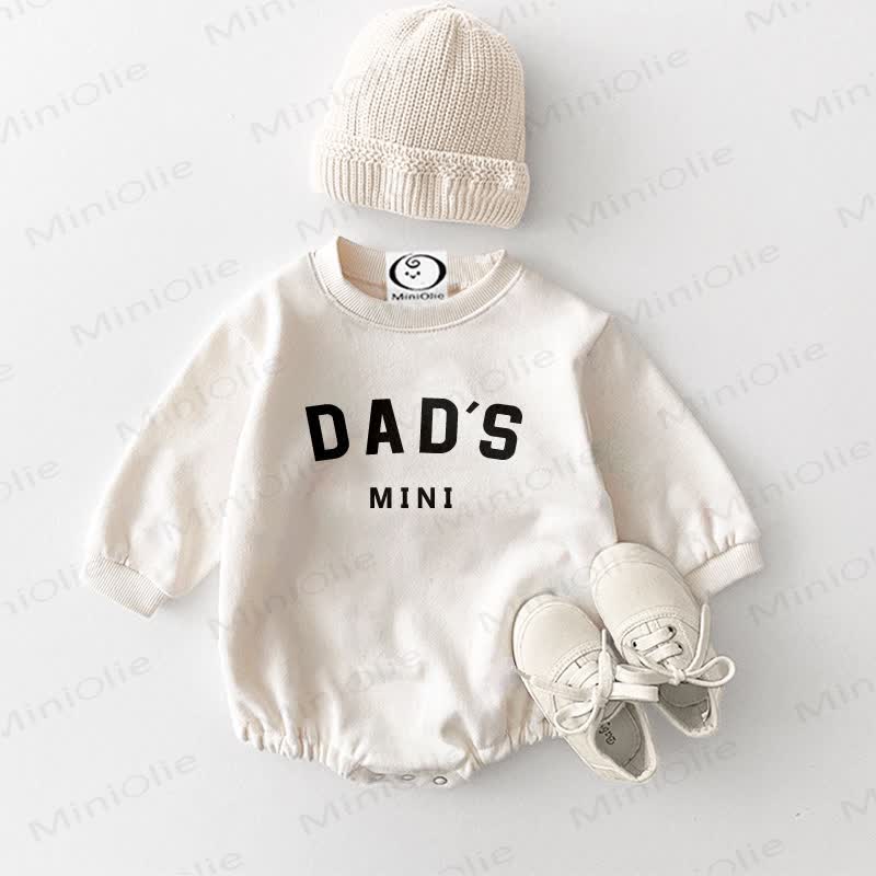 DAD'S MINI Baby Slogan Casual Bodysuit - White - 18-24M - image 1