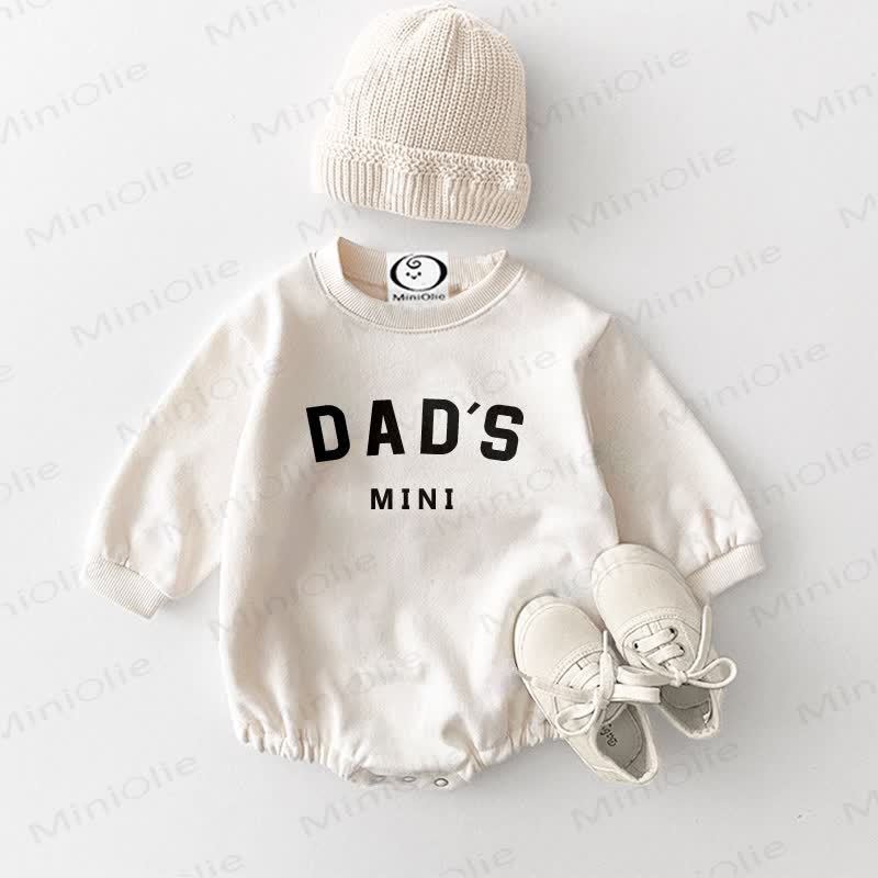 DAD'S MINI Baby Slogan Casual Bodysuit - White - 18-24M - image 1