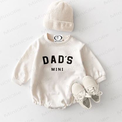 DAD'S MINI Baby Slogan Casual Bodysuit - White - 18-24M - image 1