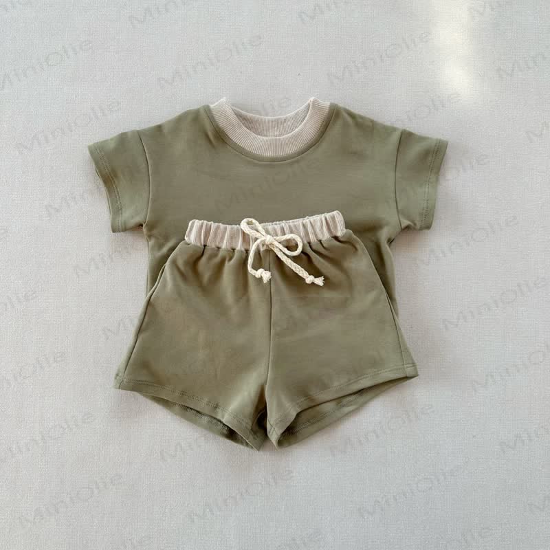 Baby 2-Piece Soft Sweatsuit Loose Set - Green - 3-5T - image 19