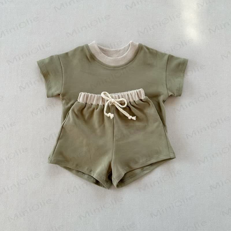 Baby 2-Piece Soft Sweatsuit Loose Set - Green - 3-5T - image 19