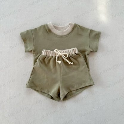 Baby 2-Piece Soft Sweatsuit Loose Set - Green - 3-5T - image 19