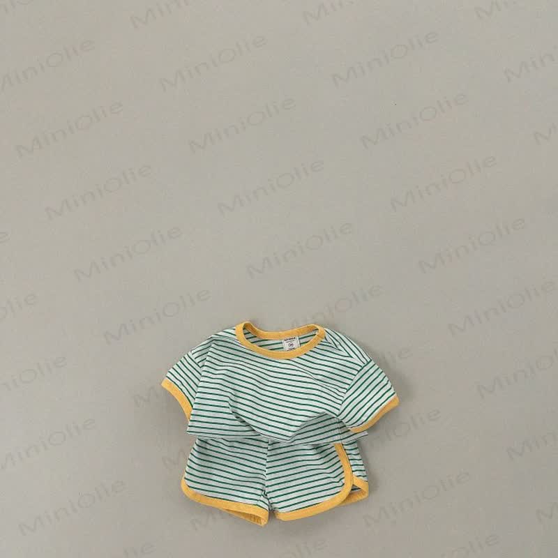 Toddler 2-Piece Striped Lovely Set - Yellow - 7-9T - image 3