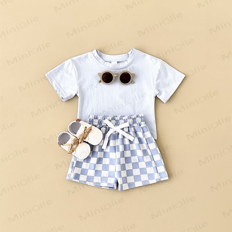 Baby 2-Piece Soft Checkerboard Sweatsuit Set - image 12