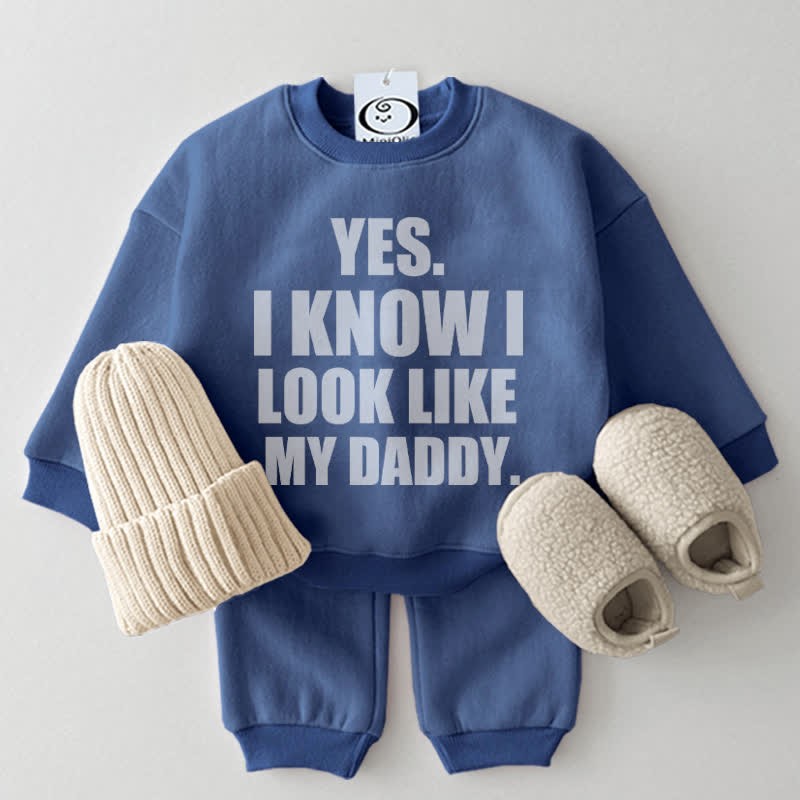 YES I LOOK LIKE MY DADDY Baby 2-Piece Set - Blue - 2-3T - image 5