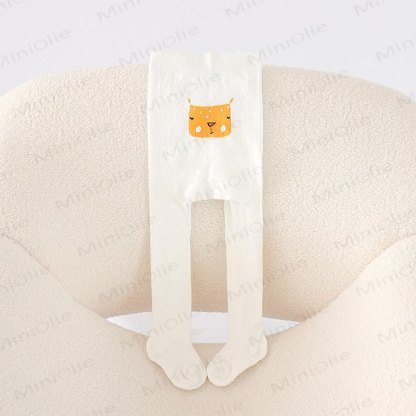 Baby Lovely Animal Soft Tights - White - 2-4T - image 6