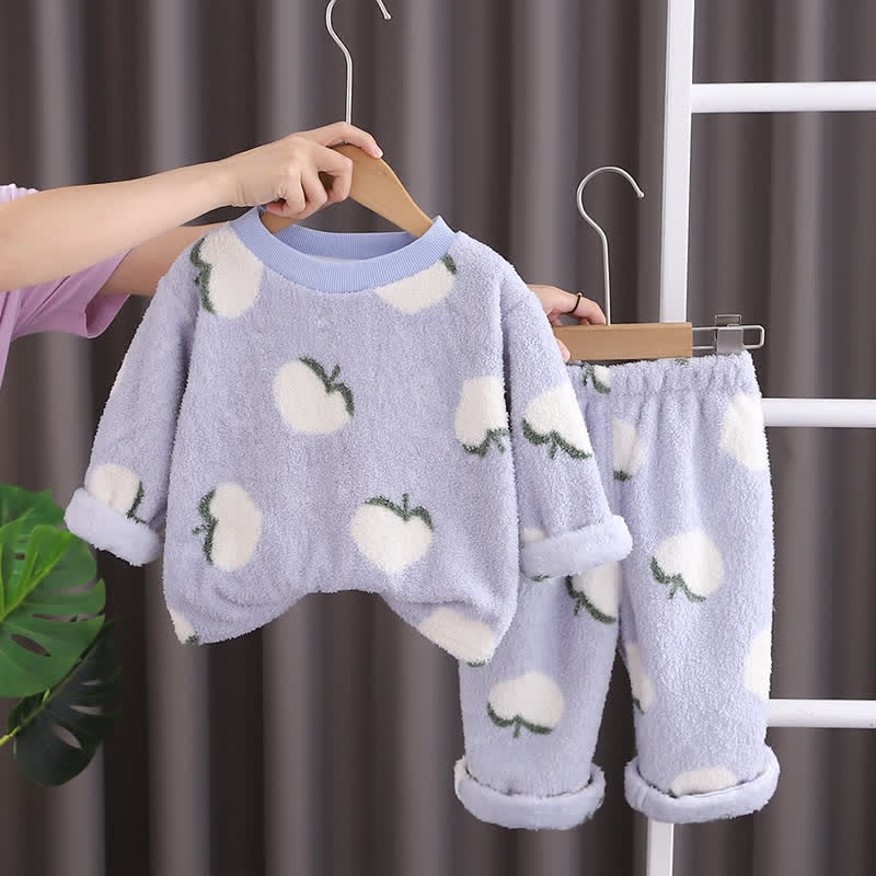 Toddler Strawberry Fleece Pajamas 2-piece Set - image 14