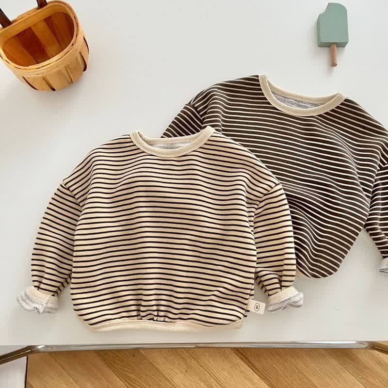 Baby Toddler Simple Striped Casual T-shirt - image 1