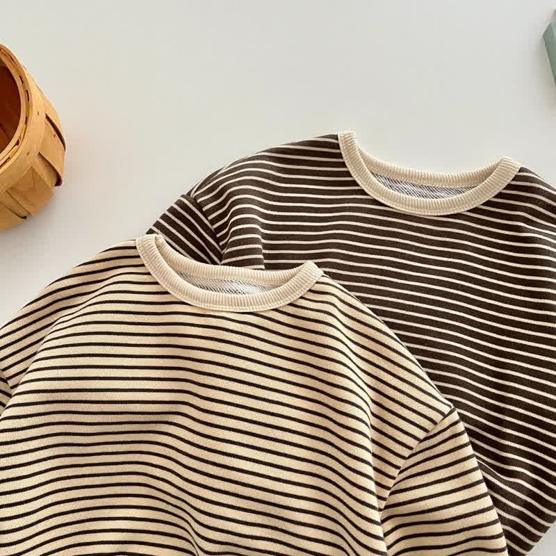 Baby Toddler Simple Striped Casual T-shirt - image 5