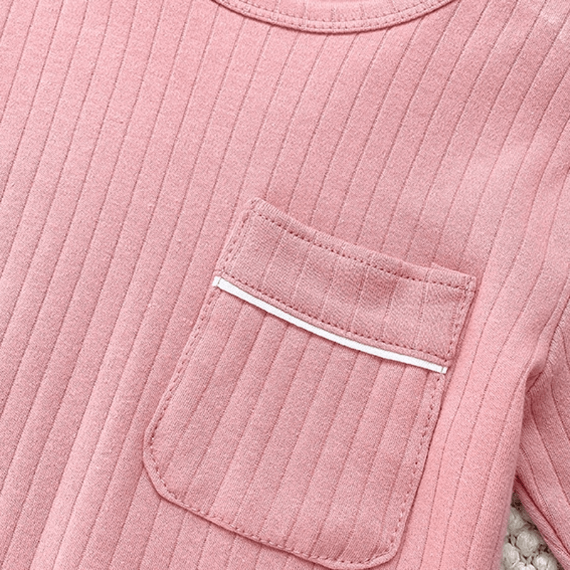 Toddler 2-Piece Simple Pocket Pajamas Set - image 7