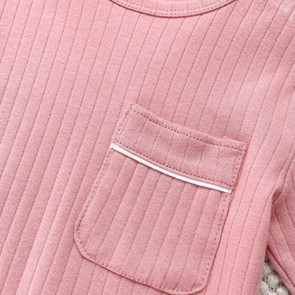 Toddler 2-Piece Simple Pocket Pajamas Set - image 7