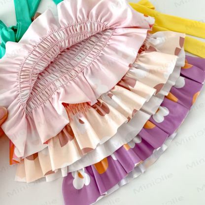 Baby Girl One-piece/2-piece Swimsuit with Hat - image 7