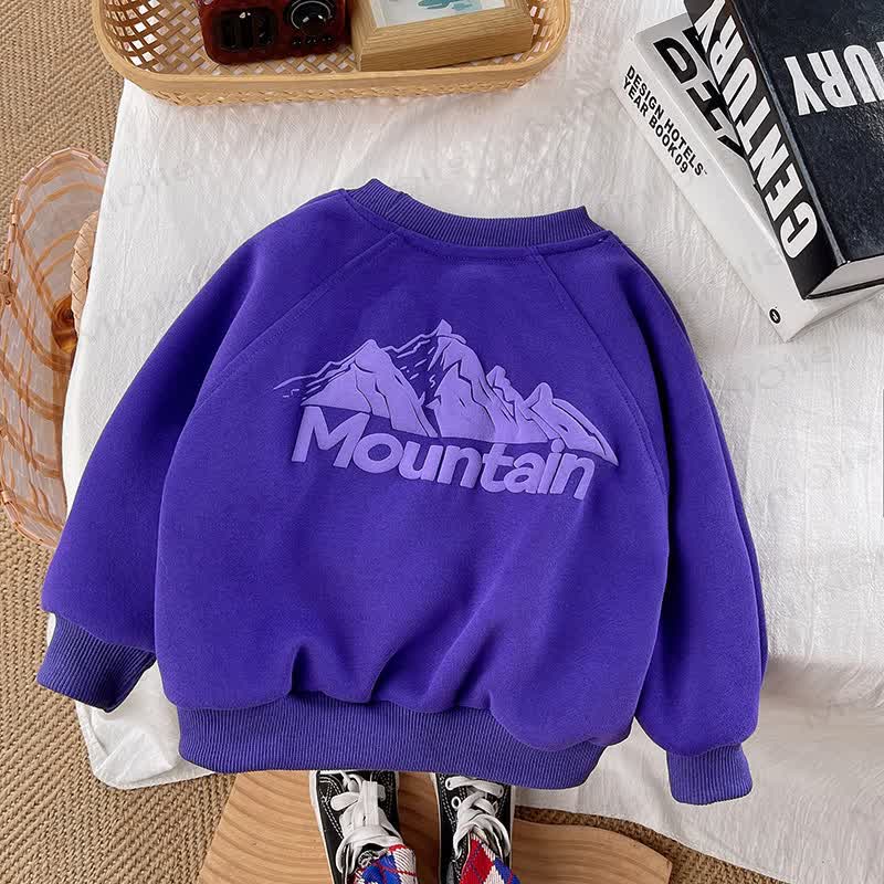 MOUNTAIN Baby Toddler Solid Color Sweatshirt - Purple - 5-7T - image 2