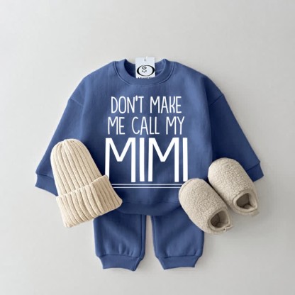 DON'T MAKE ME CALL MY MIMI Baby 2-Piece Set - Blue - 2-3T - image 1