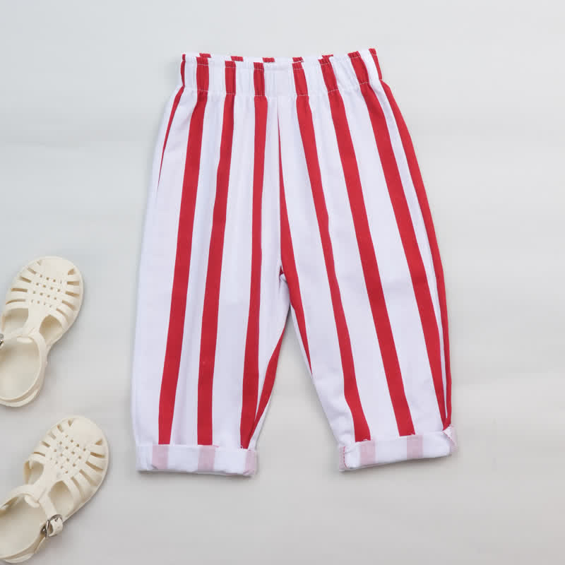 Baby Lobster Red Vertical Striped 2-piece Set - image 4