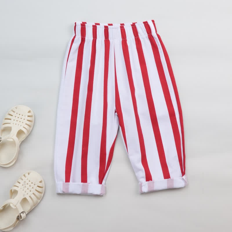 Baby Lobster Red Vertical Striped 2-piece Set - image 4