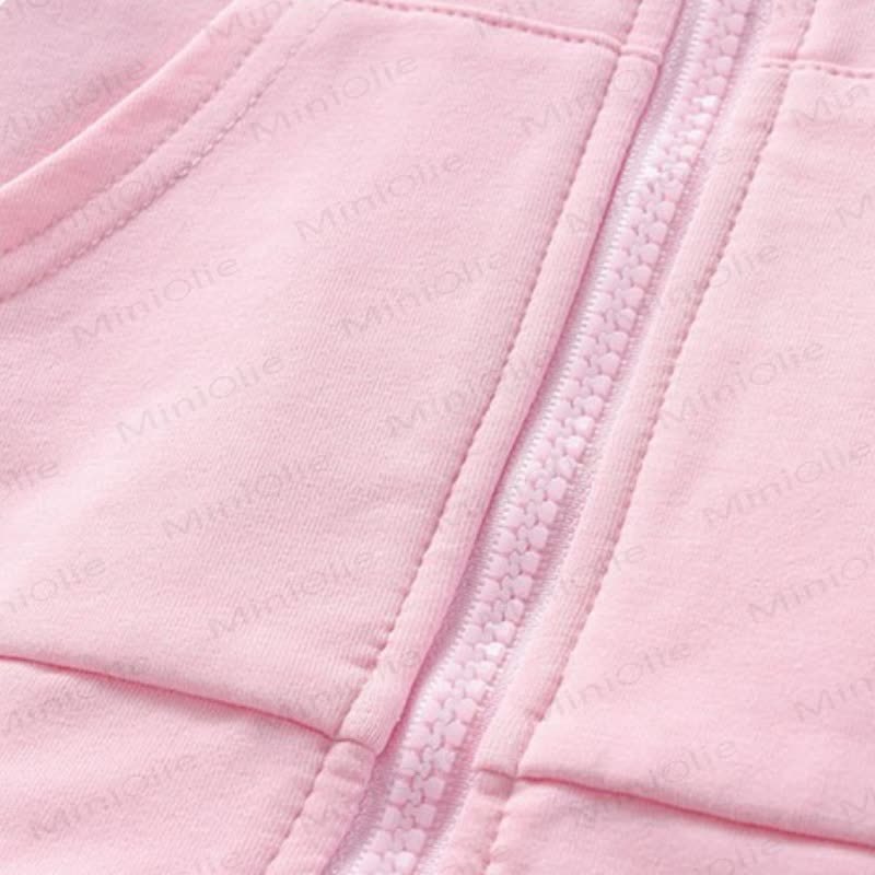 Toddler Girl Cozy Floral Embroidered Track 2-piece Set - image 8