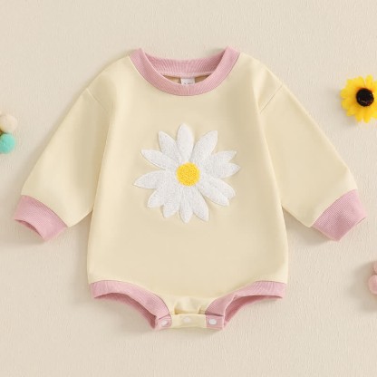 Baby Daisy Embroidered Bodysuit - Yellow - 12-18M - image 2
