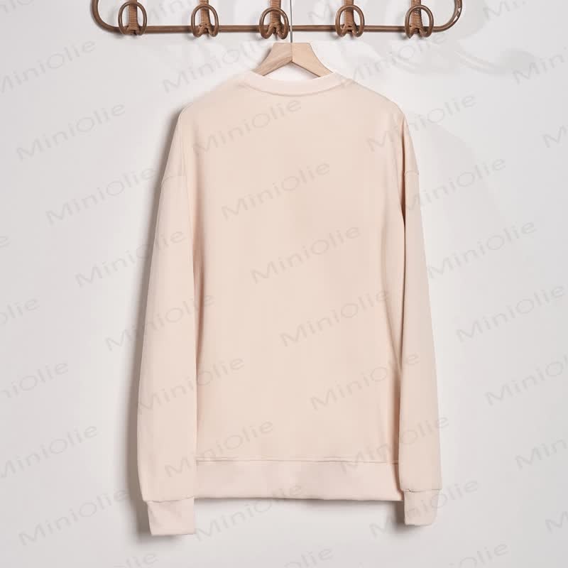 MAMA/MAMA'S BOY Mommy and Me Beige Family Sweatshirt - image 4