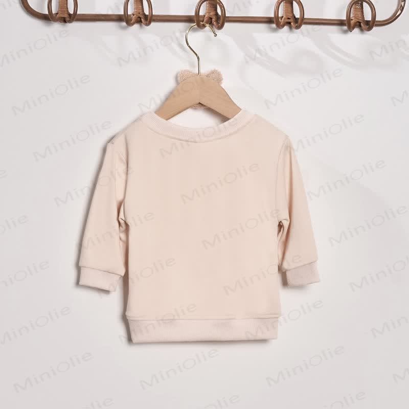 MAMA/MAMA'S BOY Mommy and Me Beige Family Sweatshirt - image 5
